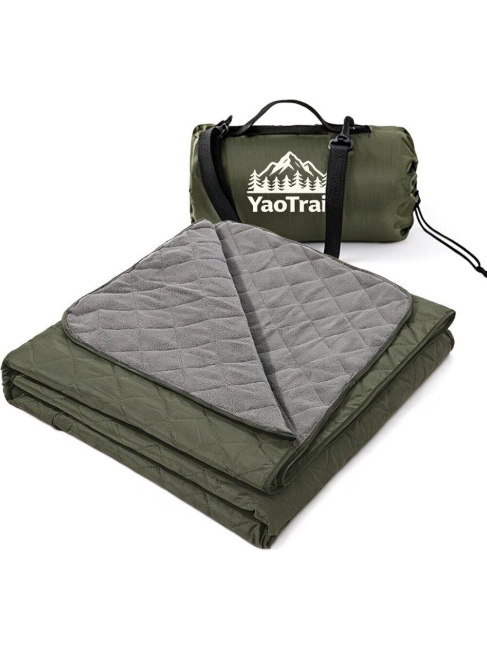 Reversible Waterproof Camping & Picnic Blanket 79x57 in - Outdoor Essential